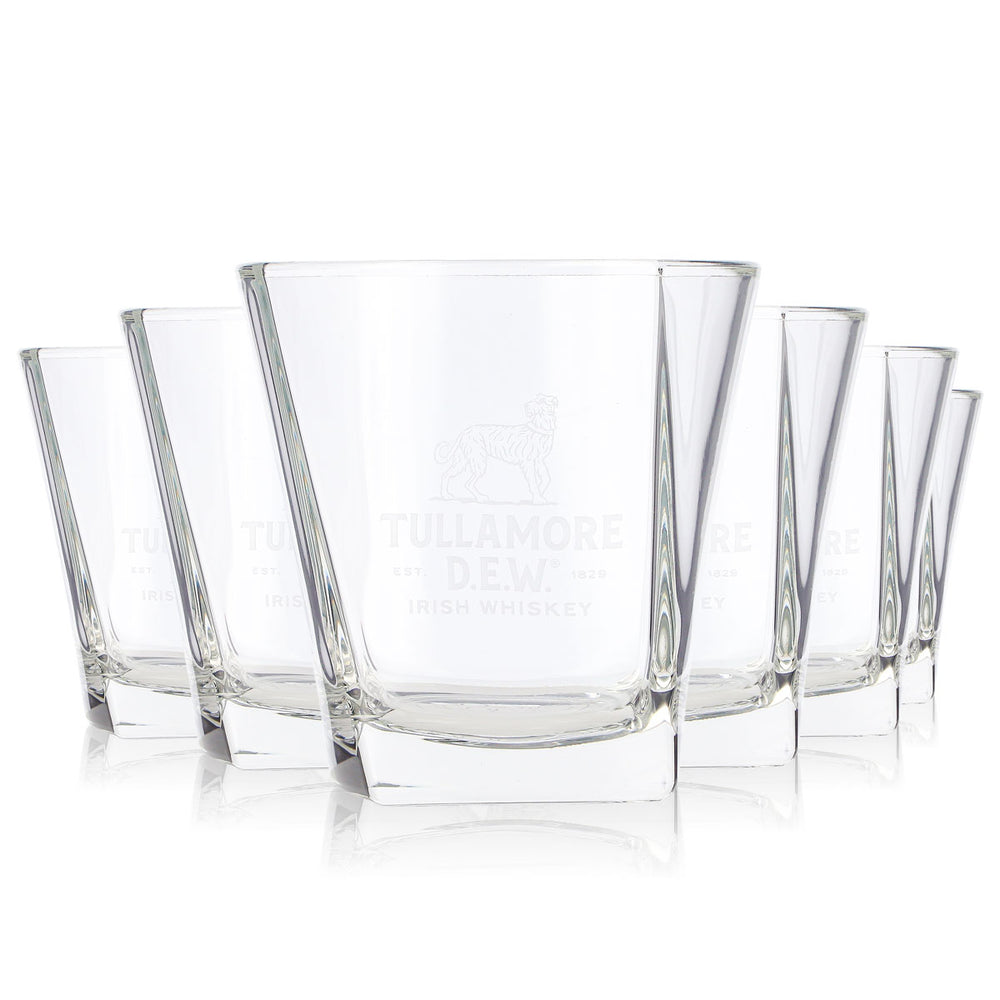 6x Tullamore Dew Whiskey Glas 0,3l Tumbler Whiskyglas Old Fashioned (6er Set)