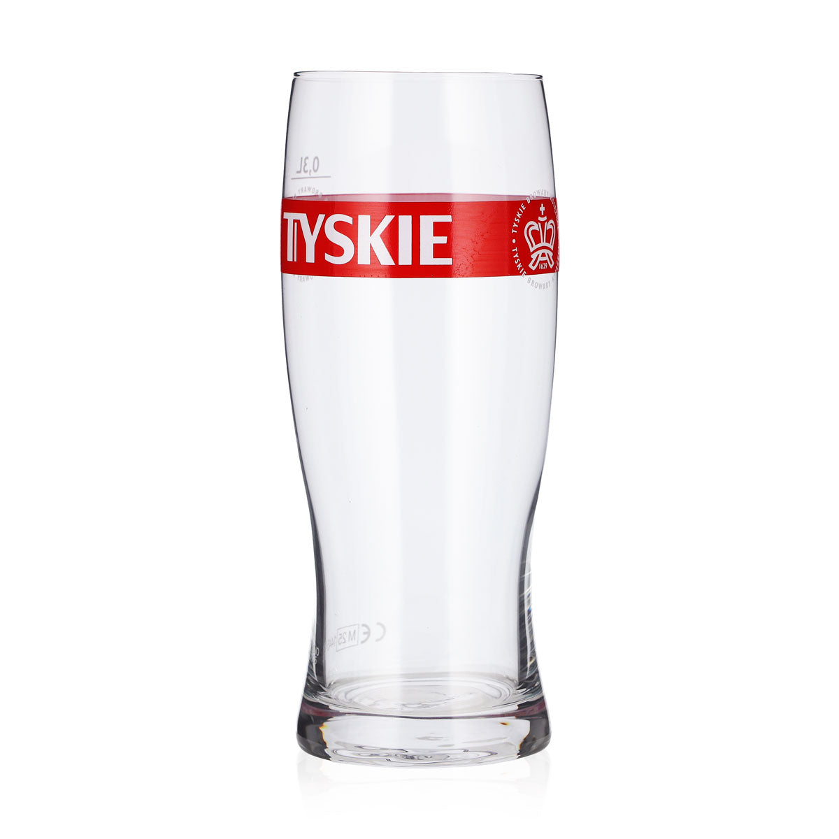 6x Tyskie Bier Glas 0,3l Becher rotes Logo Bierglas Willibecher Seidel – Ansicht 4