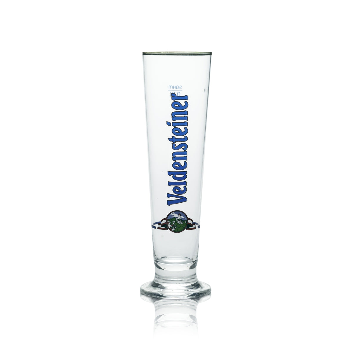 6x Veldensteiner Glas 0,3l Bier Pokal Tulpe Gläser Silberrand Brauerei Gastro – Ansicht 2