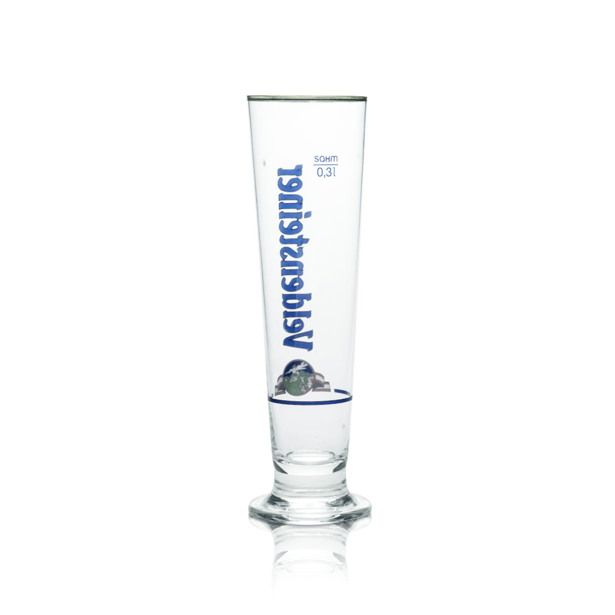 6x Veldensteiner Glas 0,3l Bier Pokal Tulpe Gläser Silberrand Brauerei Gastro – Ansicht 3
