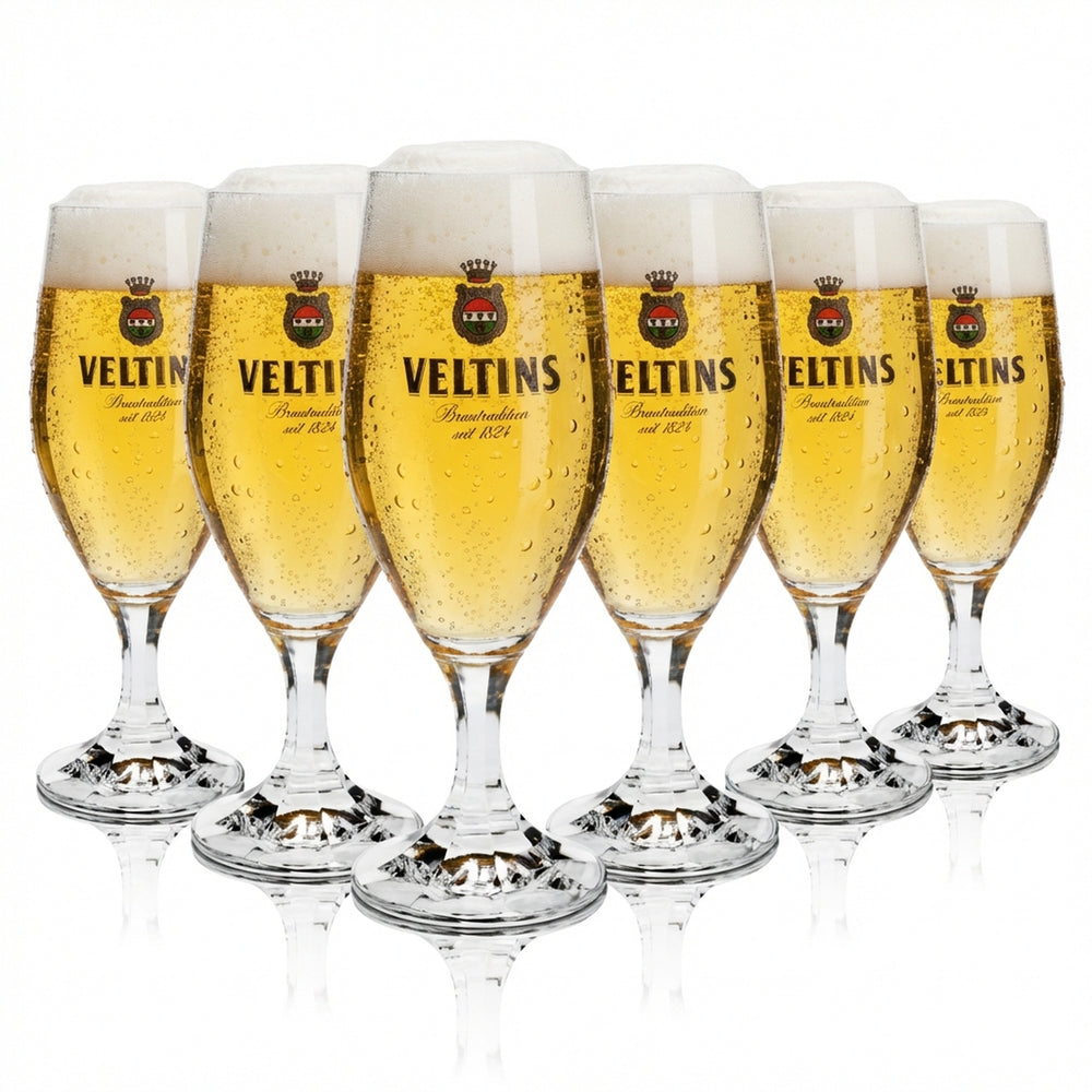 6x Veltins Bier Glas 0,25l Pokal Ritzenhoff