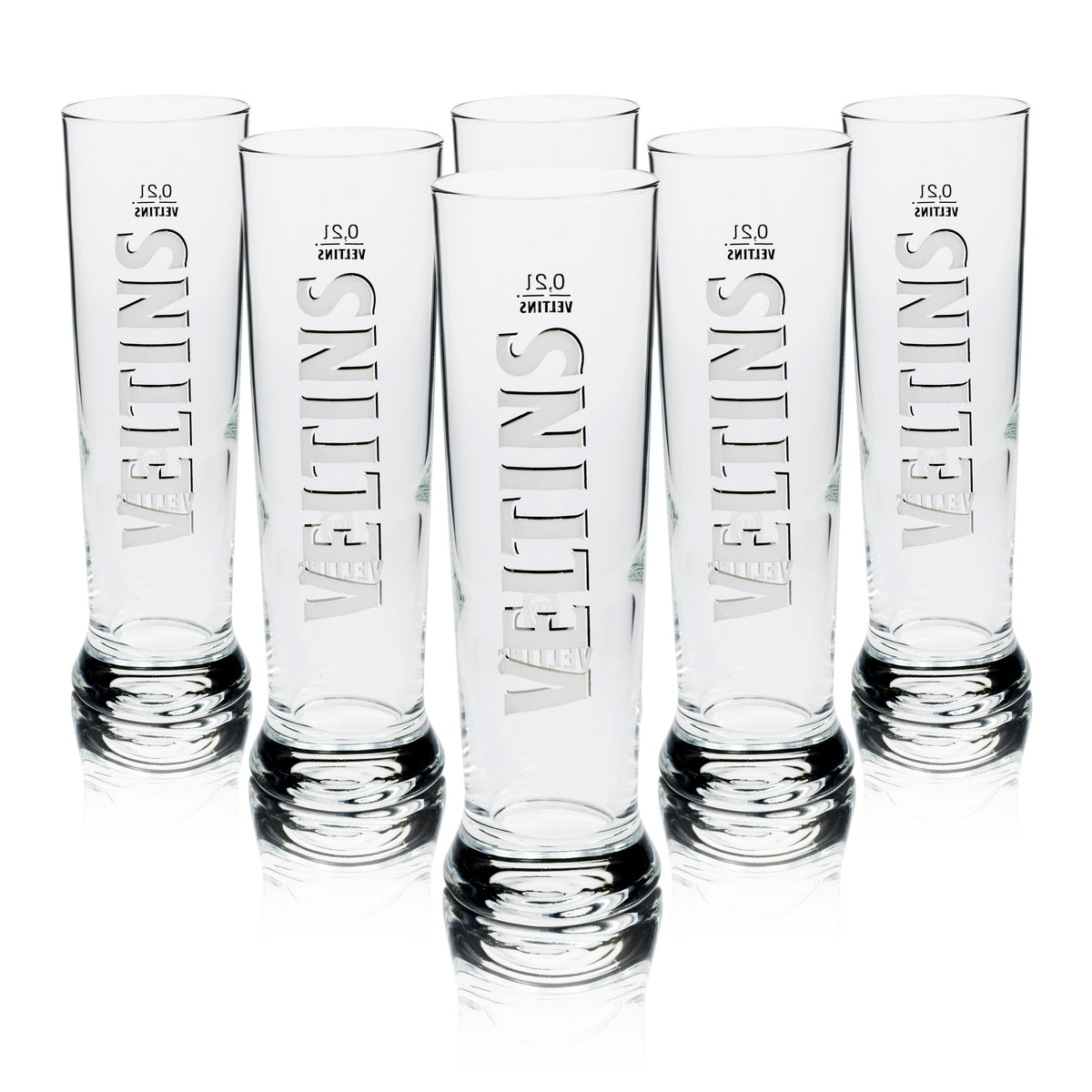 6x Veltins Bier Glas 0,2l Vancouver Sahm – Ansicht 4