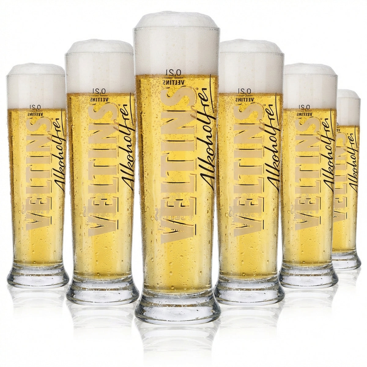 6x Veltins Bier Glas Bierglas Gläser 0,2l Becher/Pokal "alkoholfrei" Vancouver