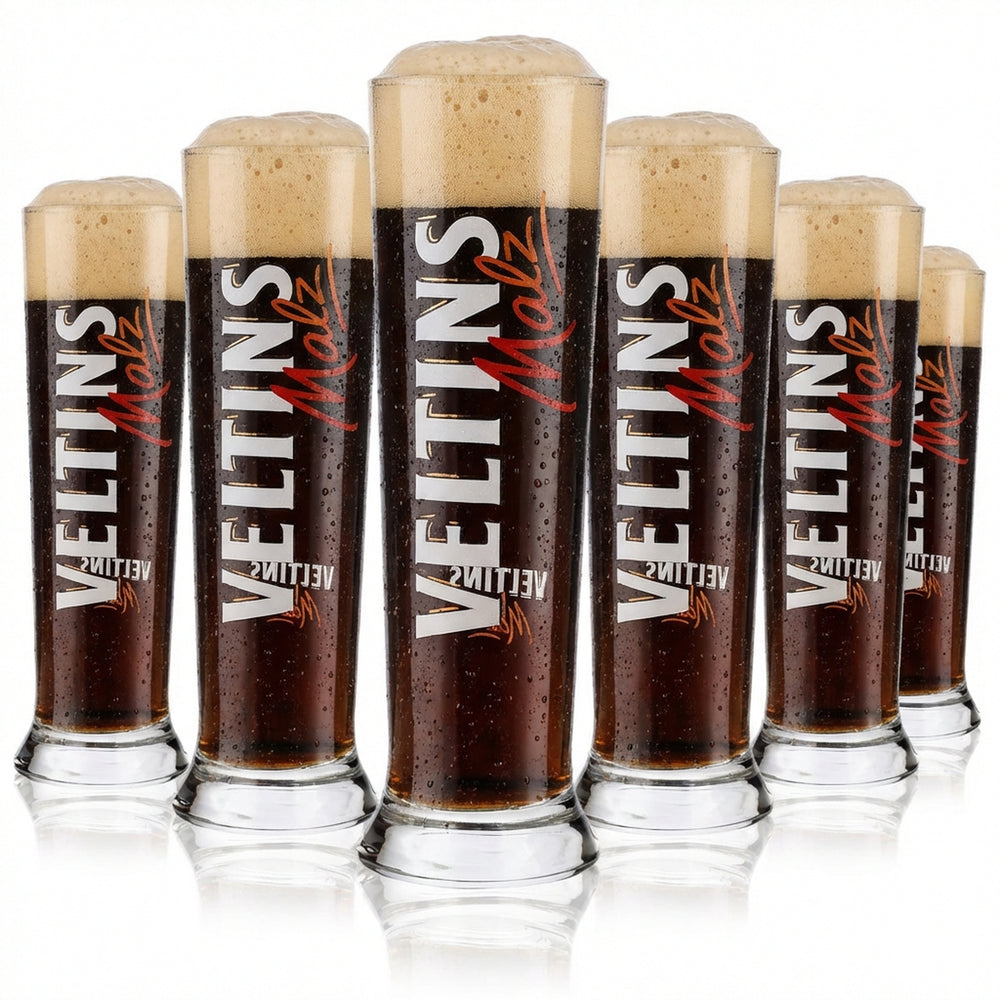 6x Veltins Bier Glas Bierglas Gläser 0,2l Becher/Pokal "Malz" Vancouver