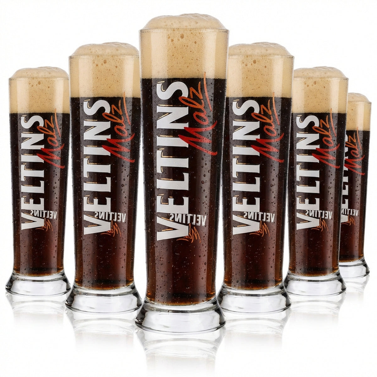 6x Veltins Bier Glas Bierglas Gläser 0,2l Becher/Pokal "Malz" Vancouver