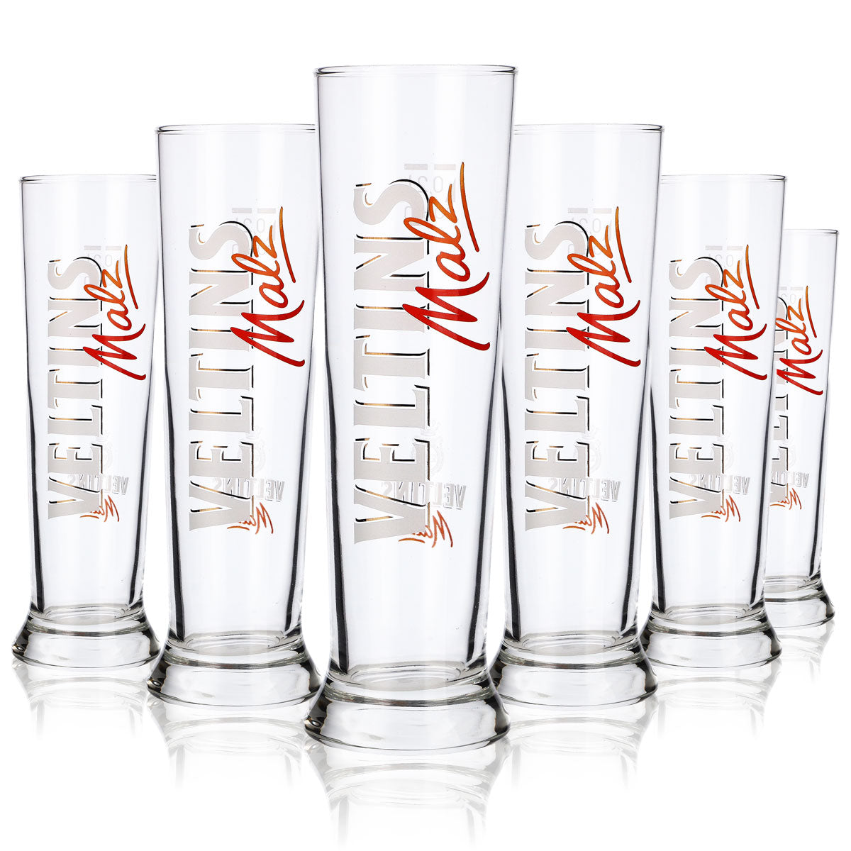 6x Veltins Bier Glas Bierglas Gläser 0,2l Becher/Pokal "Malz" Vancouver – Ansicht 5