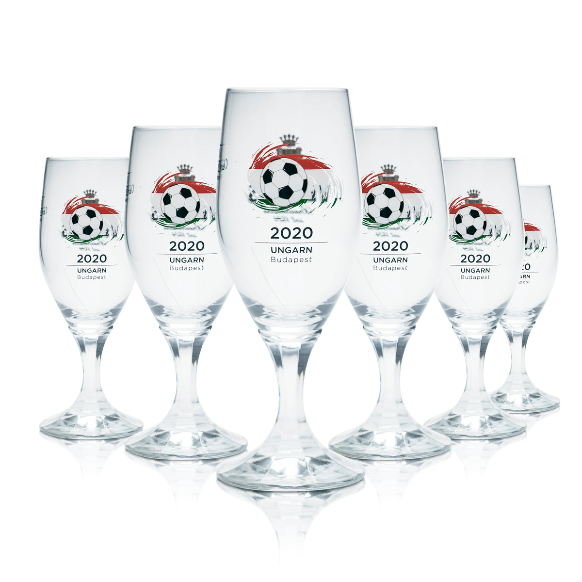 6x Veltins Glas 0,2l Bier Gläser Tulpe Pokal EM 2020 Ungarn Fußball Euro 24 – Ansicht 5