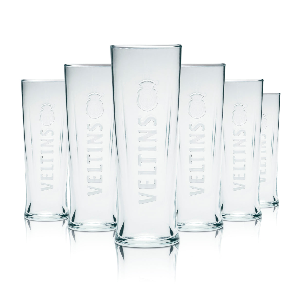 6x Veltins Glas 0,3l Bier Gläser Kontur Pokal Becher Geeicht Gastro Kneipe Pils – Ansicht 4