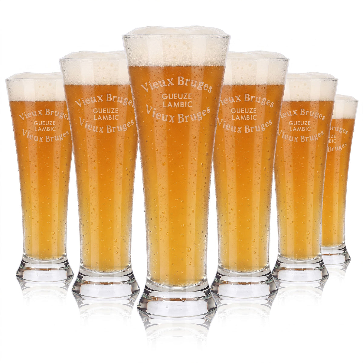 6x Vieux Bruges Bier Glas Pokalgläser 0,36l Gueuze Lambic (6er Set)