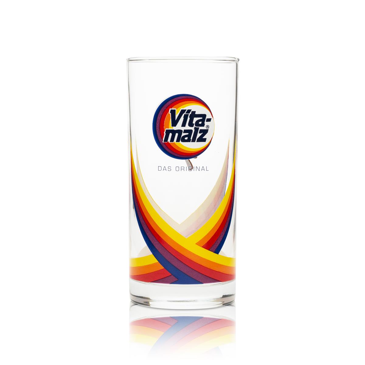 6x Vitamalz Bier Glas 0,2l bunt Longdrink – Ansicht 2