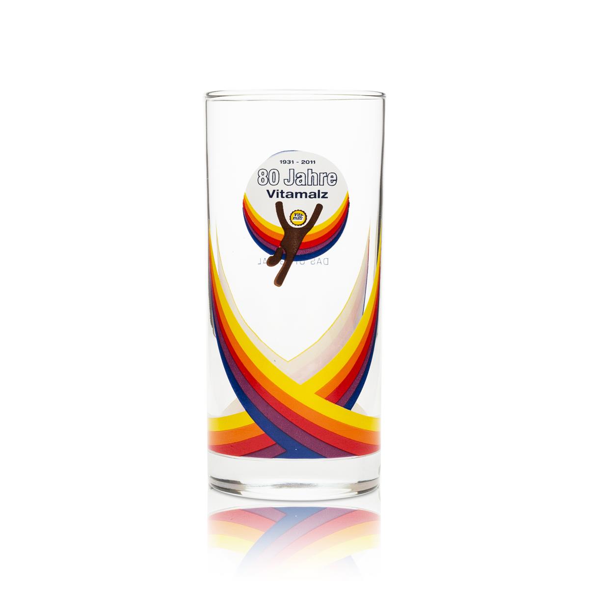 6x Vitamalz Bier Glas 0,2l bunt Longdrink – Ansicht 3