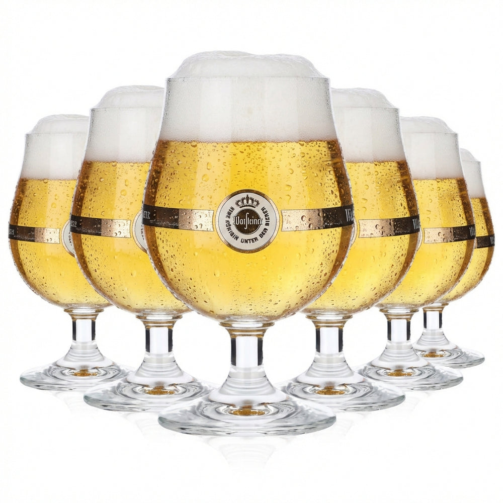 6x Warsteiner Bier Glas 0,25l Biergläser Pokal Ritzenhof Bistrol Schwenker geb.