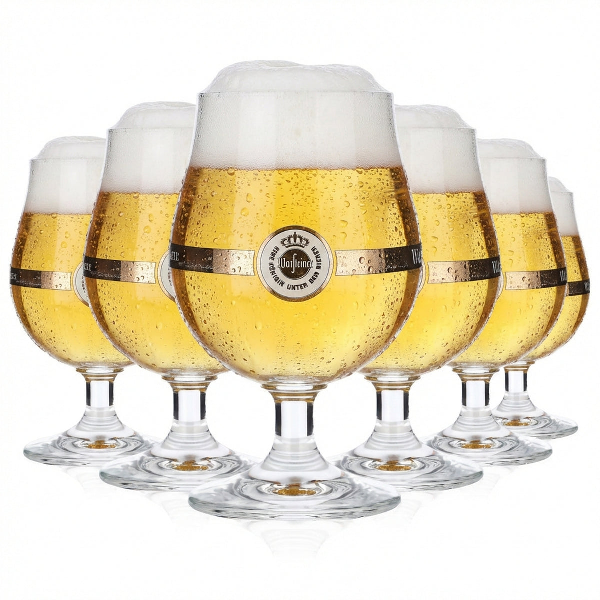 6x Warsteiner Bier Glas 0,25l Biergläser Pokal Ritzenhof Bistrol Schwenker geb.
