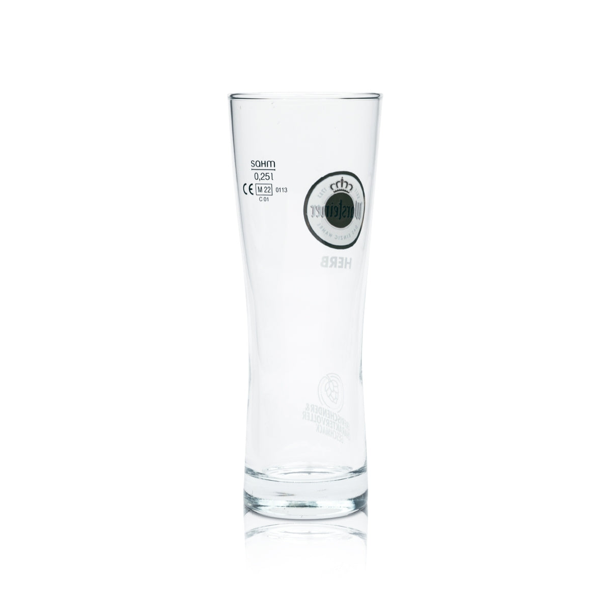 6x Warsteiner Bier Glas 0,25l Pokal Herb Cup Gläser Tulpe Stange Becher Willi – Ansicht 3