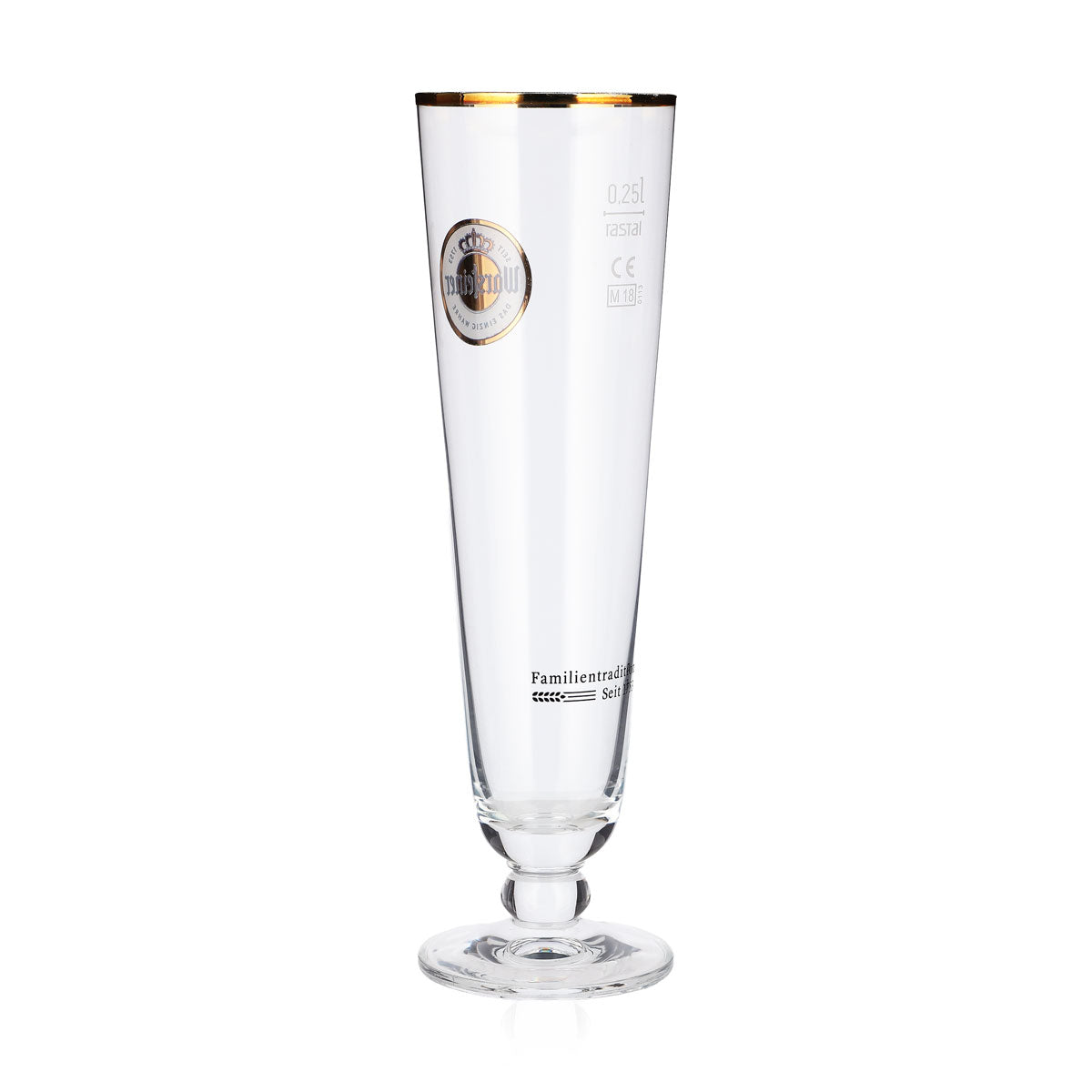 6x Warsteiner Bier Glas 0,25l Tulpe Exklusiv Pokal Gläser Brauerei Goldrand Beer – Ansicht 5