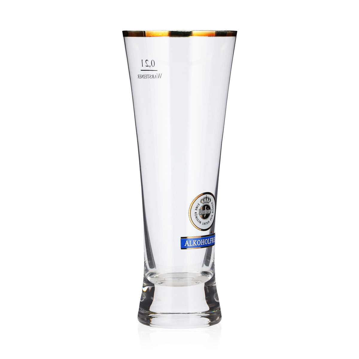 6x Warsteiner Bier Glas 0,2l Pokal Alkoholfrei Goldrand – Ansicht 3