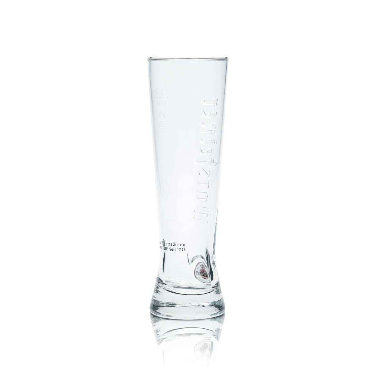 6x Warsteiner Bier Glas 0,2l Premium Cup Gläser Becher Relief Pokal Tulpe Stange – Ansicht 3