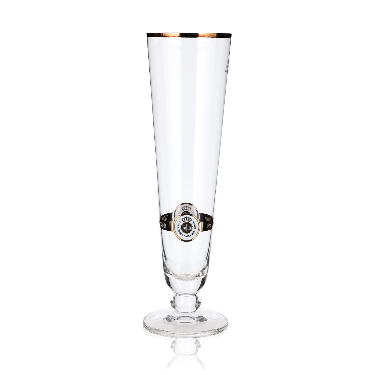 6x Warsteiner Bier Glas 0,4l Pokal Tulpe Goldrand Gläser Brauerei Gastro Pils – Ansicht 2