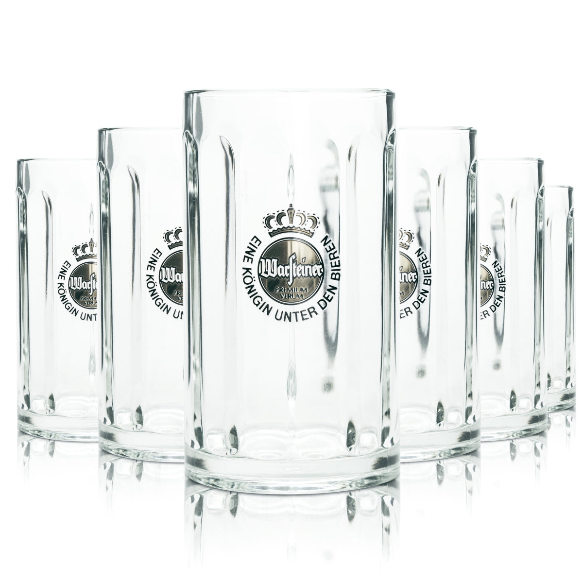 6x Warsteiner Bier Glas 0,5l Krug Rastal Seidel Henkel Gläser Krüge Humpen Beer