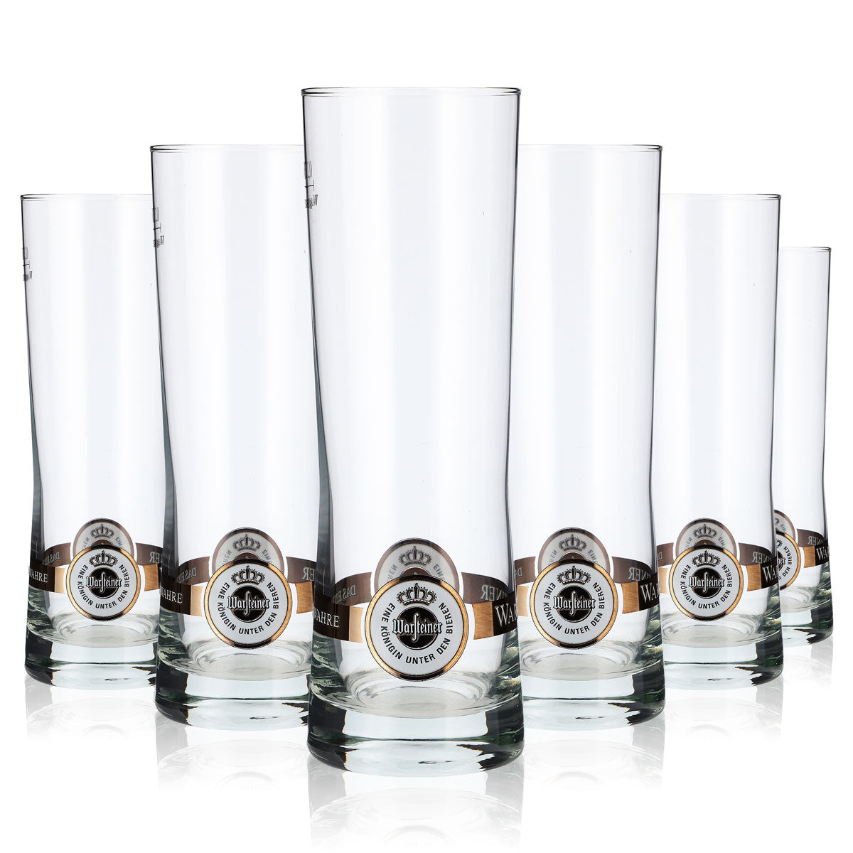6x Warsteiner Bier Glas Gläser 0,25l Becher Logo unten Rastal Fresh – Ansicht 6