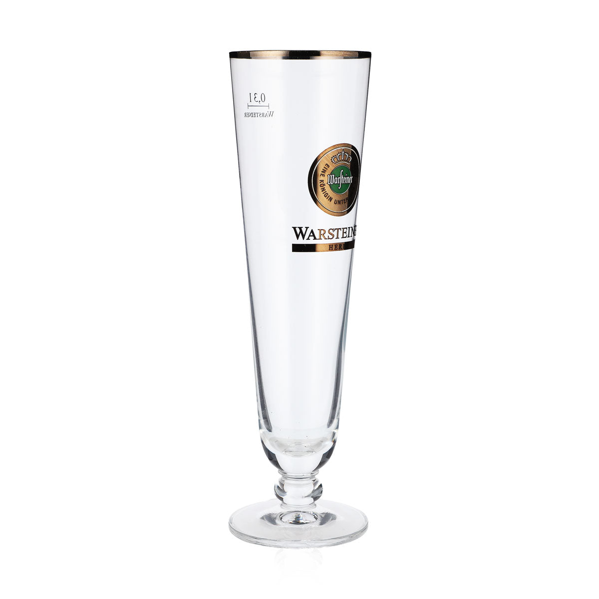 6x Warsteiner Bier Glas Gläser 0,3l Biergläser Pokal "Herb" Silberrand – Ansicht 3