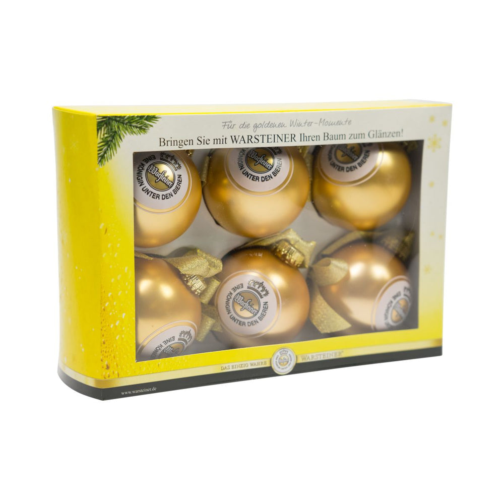 6x Warsteiner Christbaumkugel Weihnachtsbaum Kugeln Weihnachtdeskoration