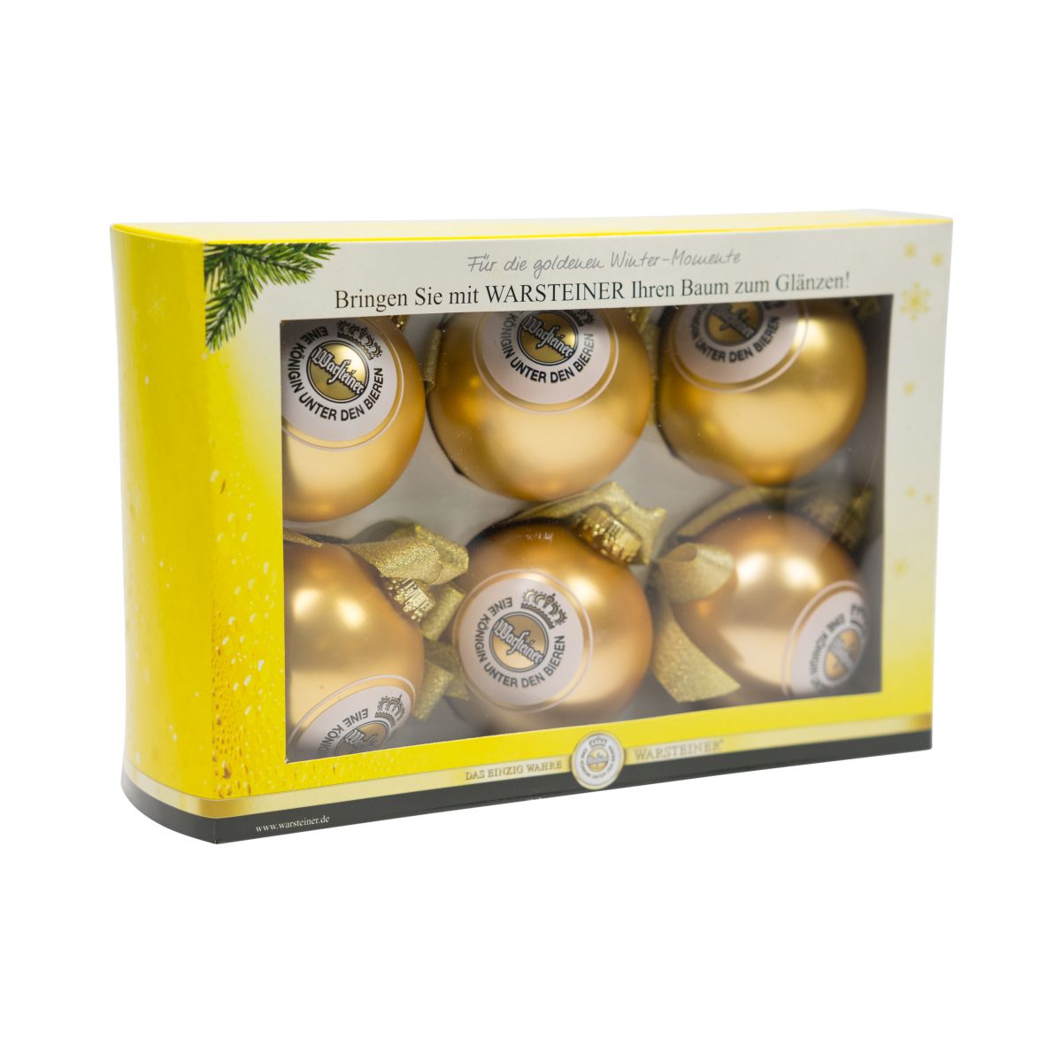 6x Warsteiner Christbaumkugel Weihnachtsbaum Kugeln Weihnachtdeskoration