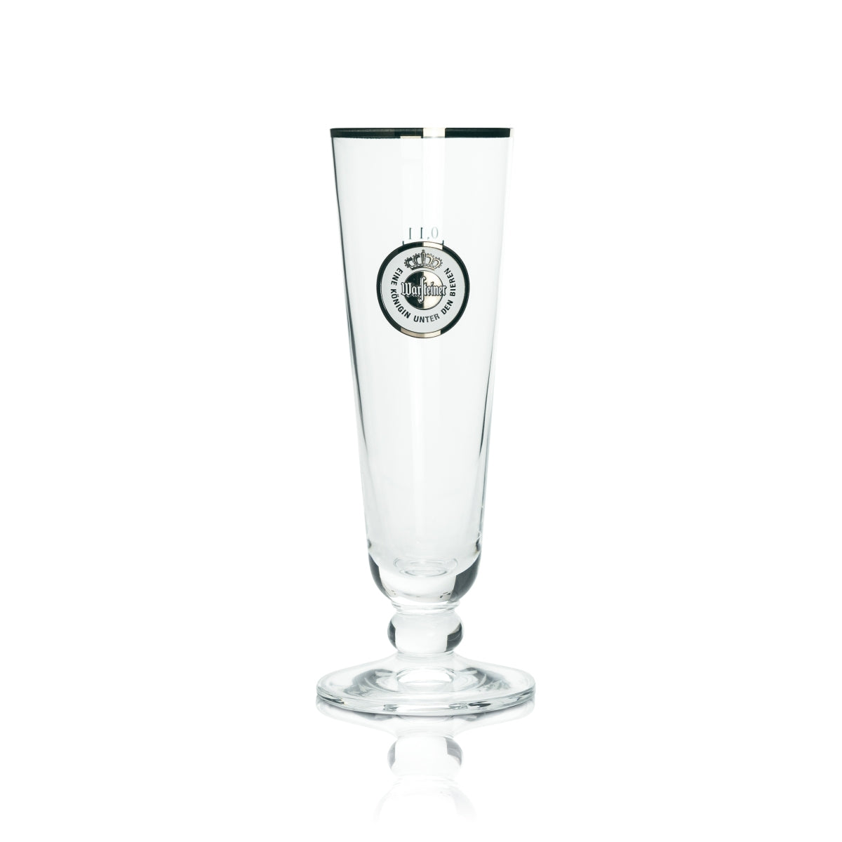 6x Warsteiner Glas 0,1l Pokal Tulpe Goldrand Bier Gläser Geeicht Gastro Pils – Ansicht 2
