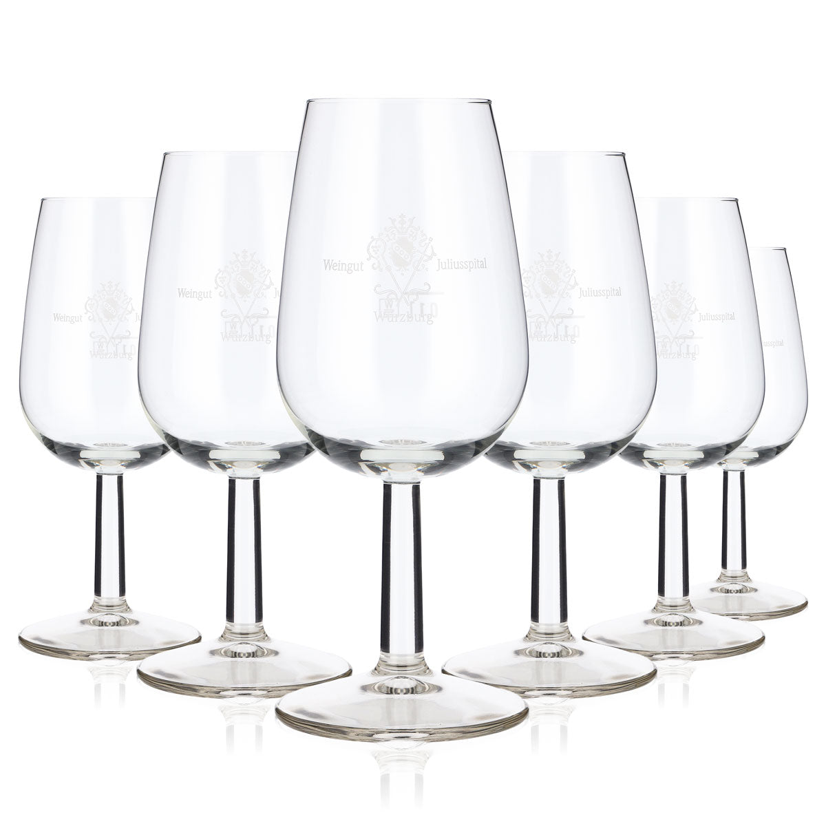 6x Weingut Juliusspital Weingläser Wein Glas 0,1l Weinglas Meran