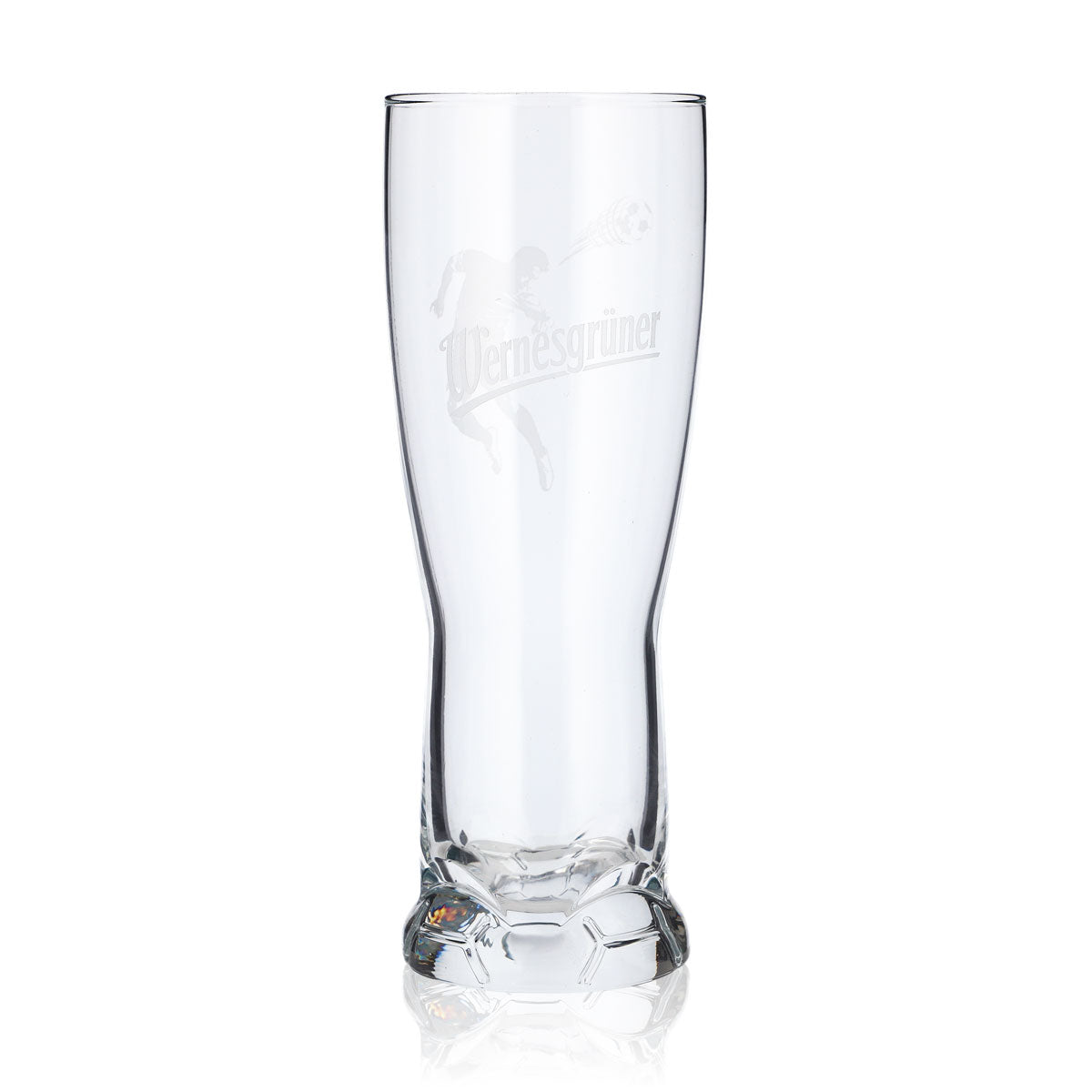 Wernesgrüner Bier Glas 0,37l Becher Fußballglas Bierglas Relief (6er Set) – Ansicht 2