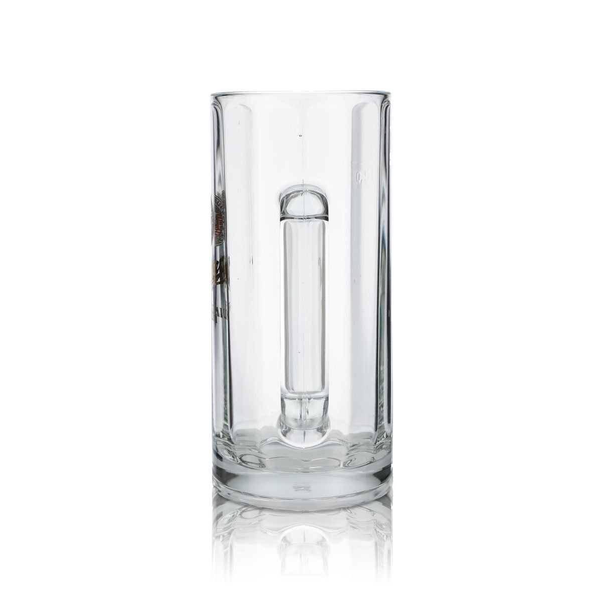 6x Wittinger Bier Glas 0,5l Gläser Relief Krug Bierkrug Logo Blau Seidel – Ansicht 4