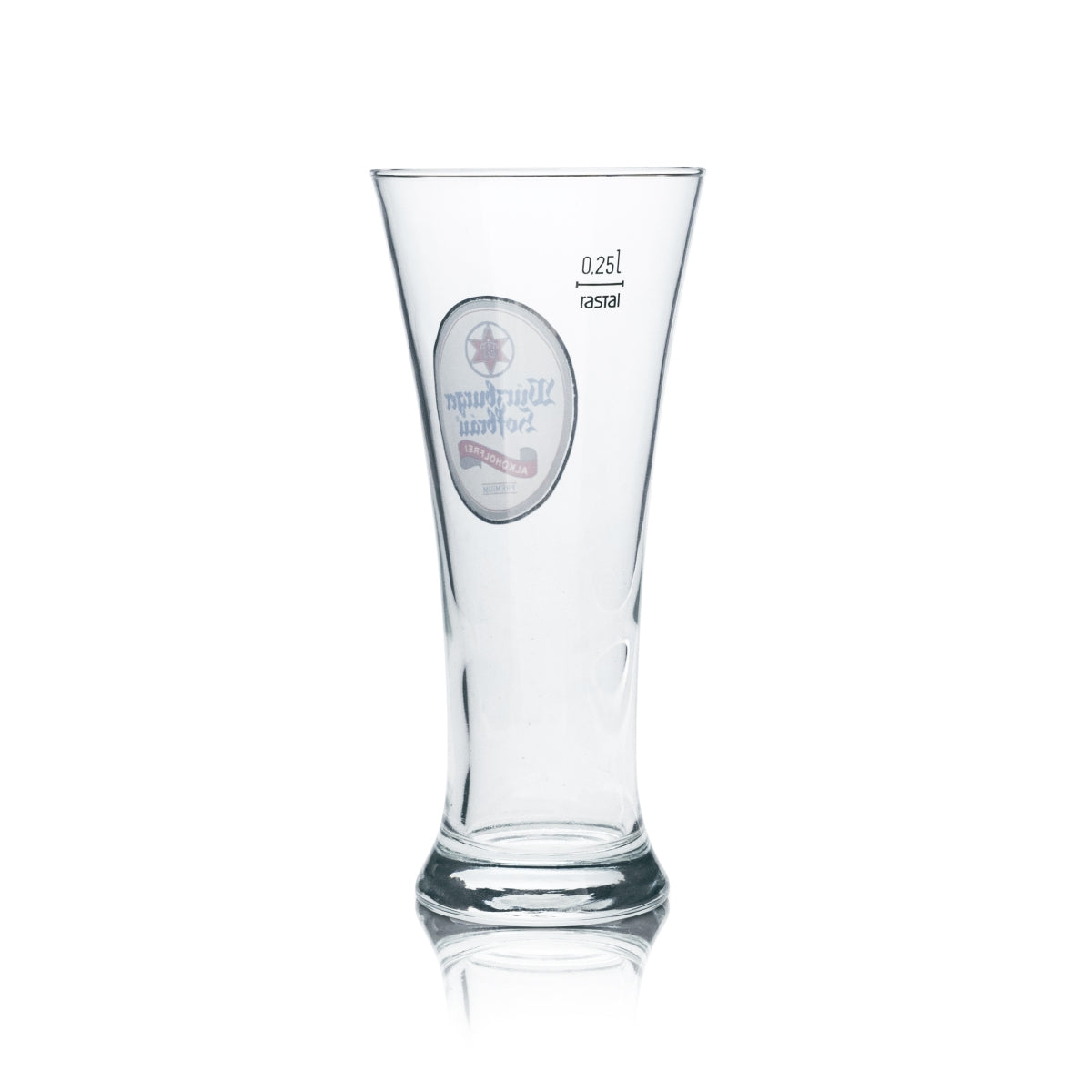 6x Würzburger Hofbräu Bier Glas 0,25l Becher Stange Gläser Alkoholfrei Gastro Bar – Ansicht 3