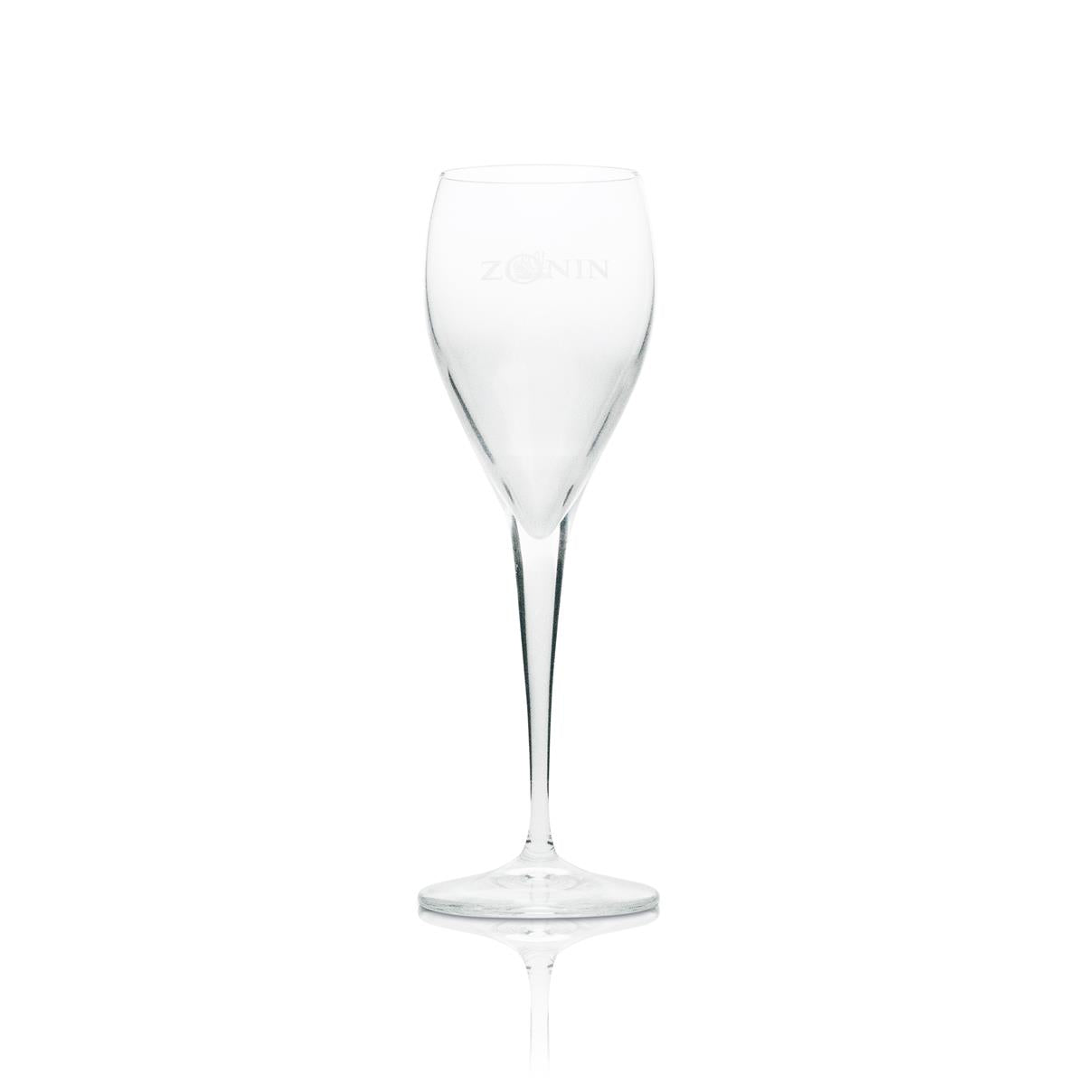 6x Zonin Prosseco Glas Flöte mit Logo 100ml – Ansicht 2