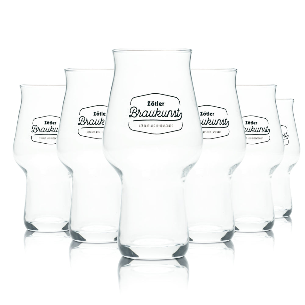 6x Zötler Bier Glas 0,1l Becher Tasting Probier Gläser Brauerei Allgäu Gastro