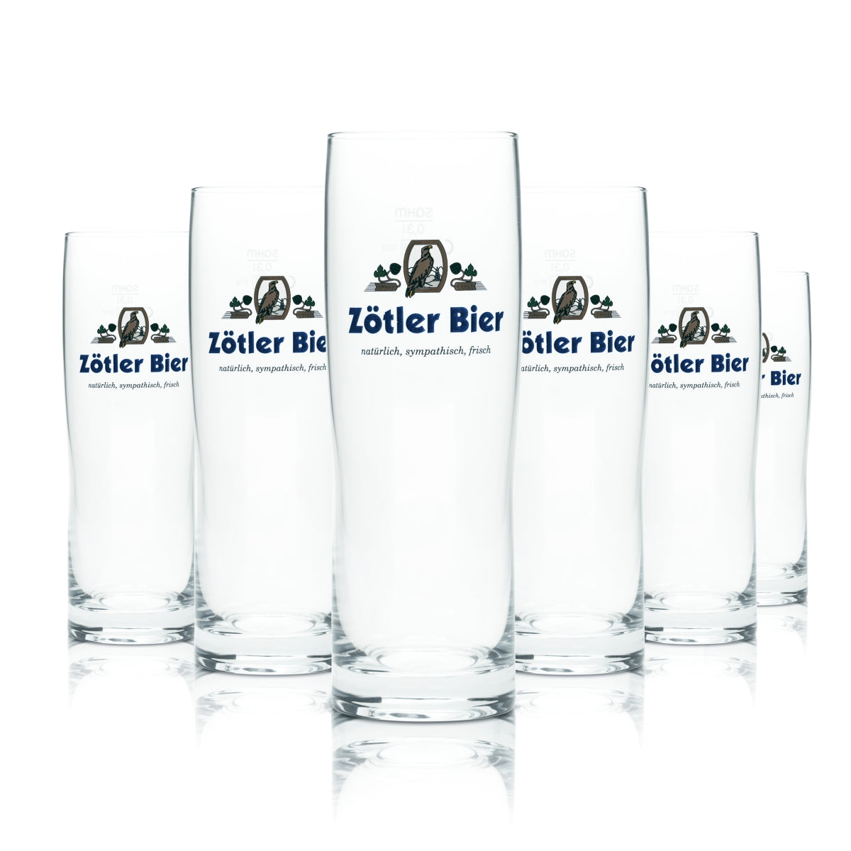 6x Zötler Bier Glas 0,3l Becher Gläser Allgäu Brauerei Rettenberg Craft Gastro