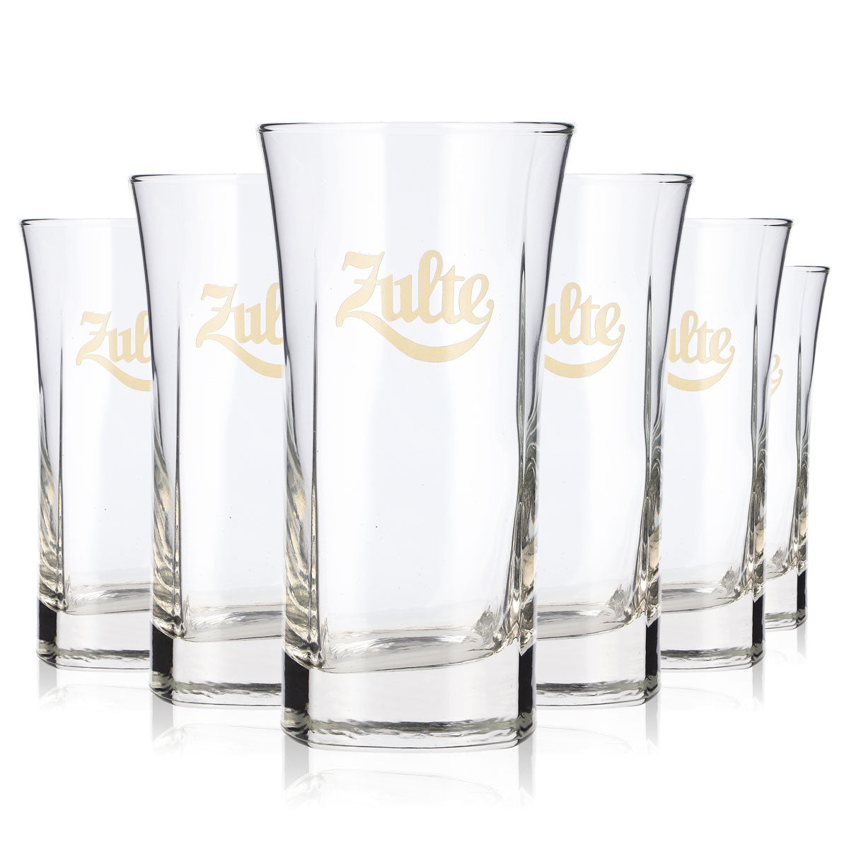 6x Zulte Bier Glas 0,32l Becher Bierglas Willibecher Bierkrug Seidel