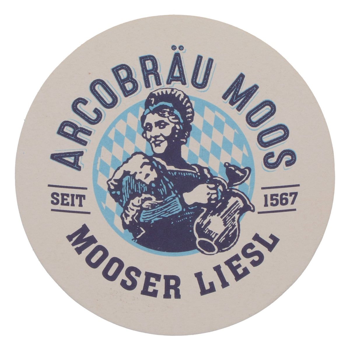 70x Arcobräu Bier Untersetzer Bierdeckel Glasuntersetzer rund – Ansicht 3