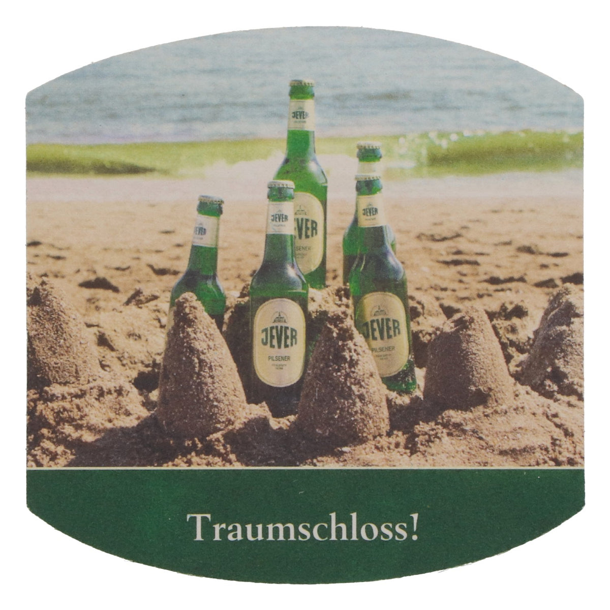70x Jever Bier Untersetzer Bierdeckel Oval Traumschloss NEU friesisch-herb – Ansicht 3