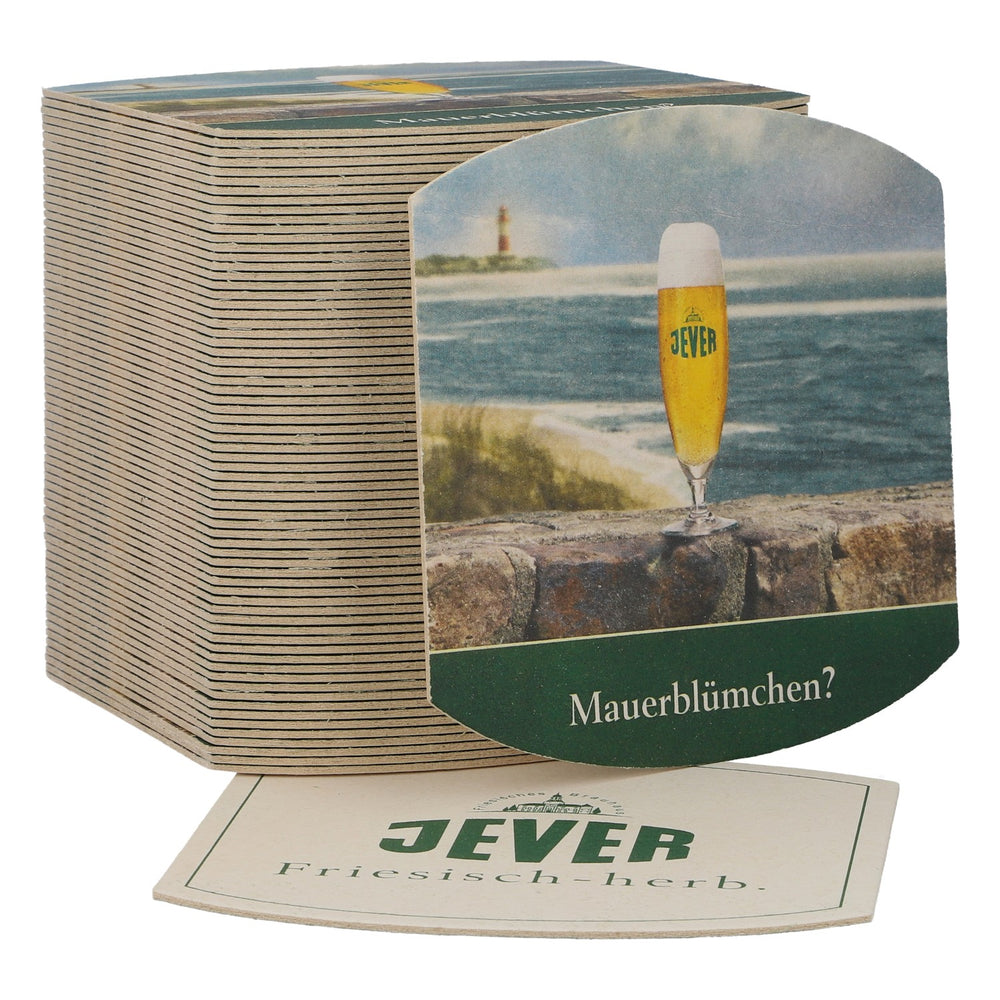 70x Jever Bierdeckel Untersetzer Mauerblümchen? Friesisch-herb Barzubehör