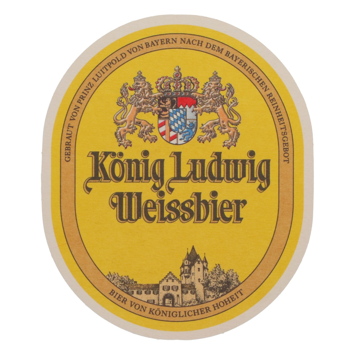 70x König Ludwig Bier Untersetzer Bierdeckel Weissbier König Otto Ovale Form – Ansicht 3