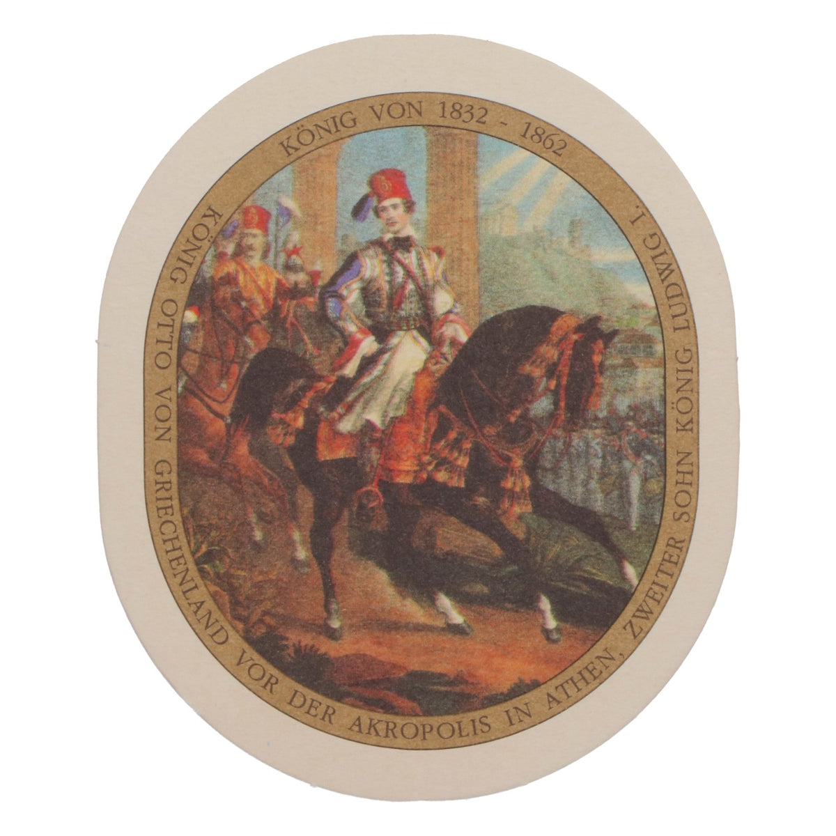 70x König Ludwig Bier Untersetzer Bierdeckel Weissbier König Otto Ovale Form – Ansicht 4