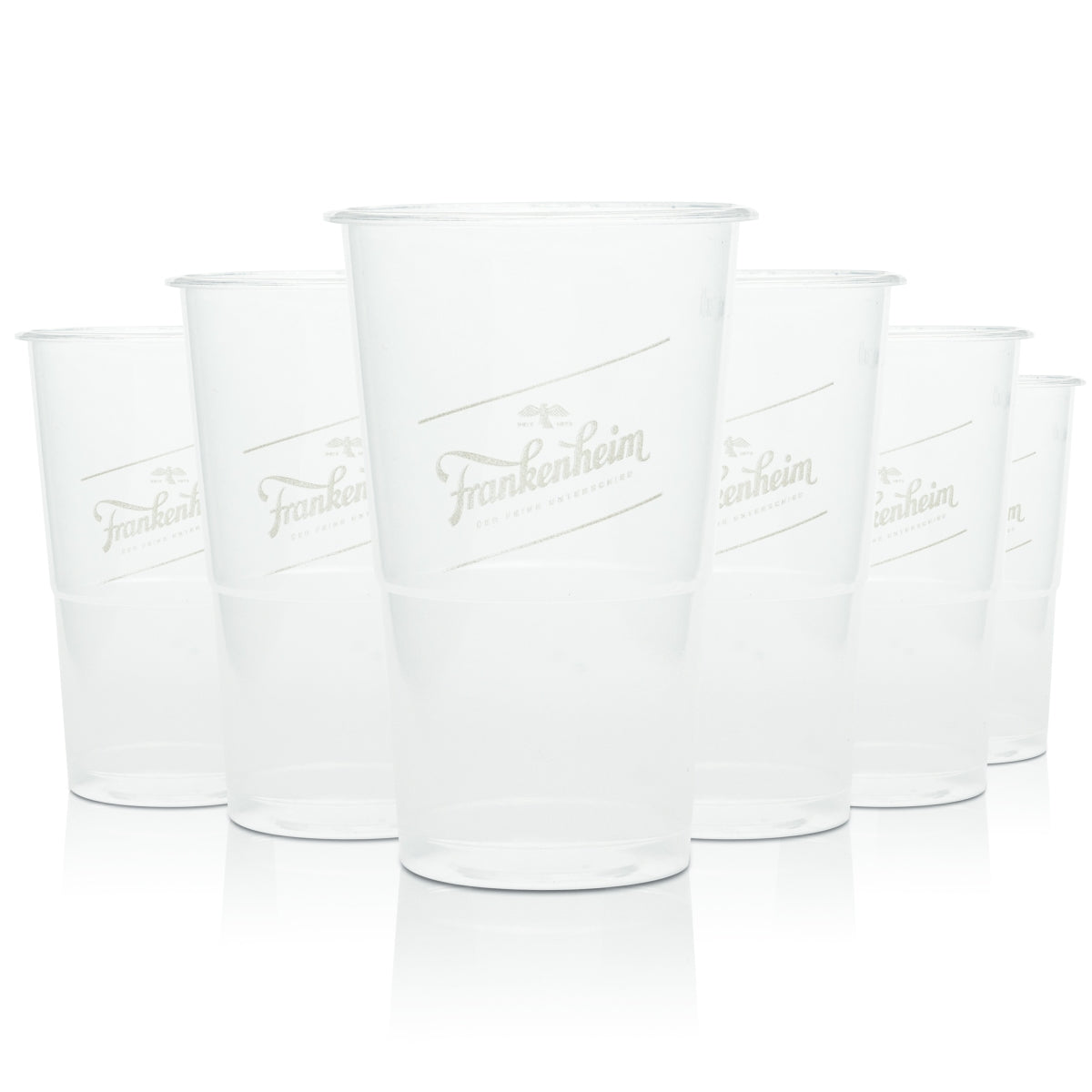 74x Frankenheim Bier Einweg Becher 0,3l Festival Glas Kunststoff Cup Plastik