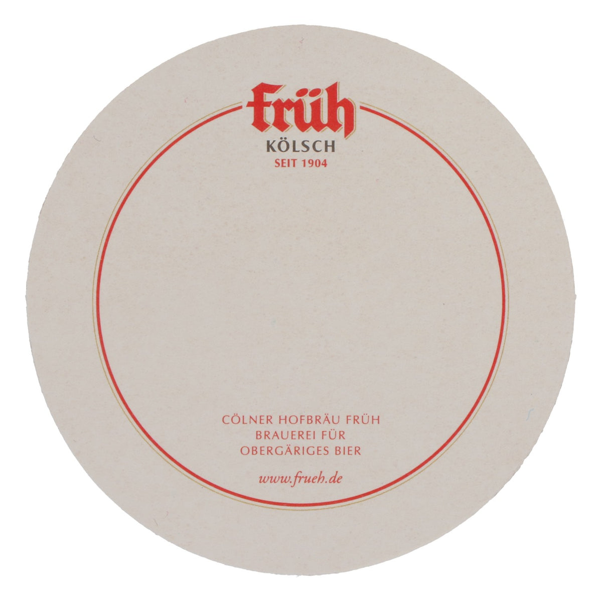 75x Früh Kölsch Bier Untersetzer Bierdeckel 10,6 cm Durchmesser Logo mit Goldrand – Ansicht 4