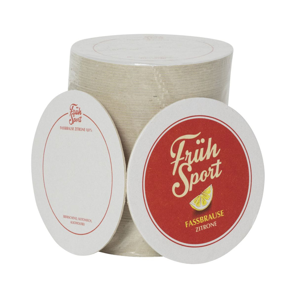 75x Früh Kölsch Bierdeckel Untersetzer Ø10,6cm Früh Sport Fassbrause Pappdeckel