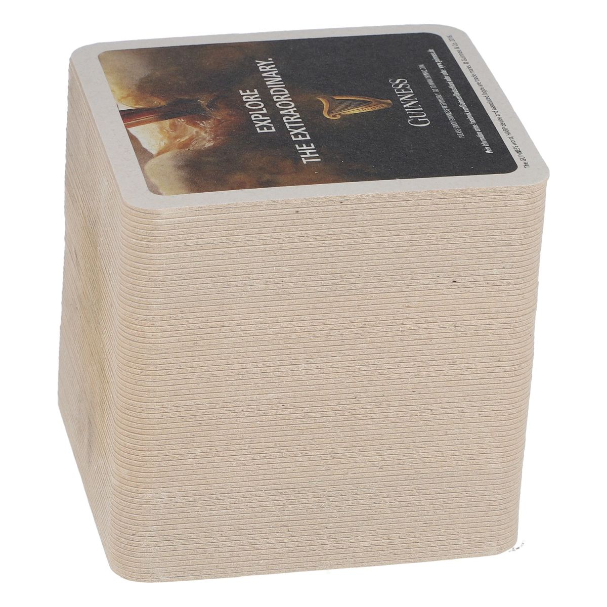 75x Guinness Untersetzer Bierdeckel 9,5x9,5cm Tropfschutz Glasunterlage Gastro