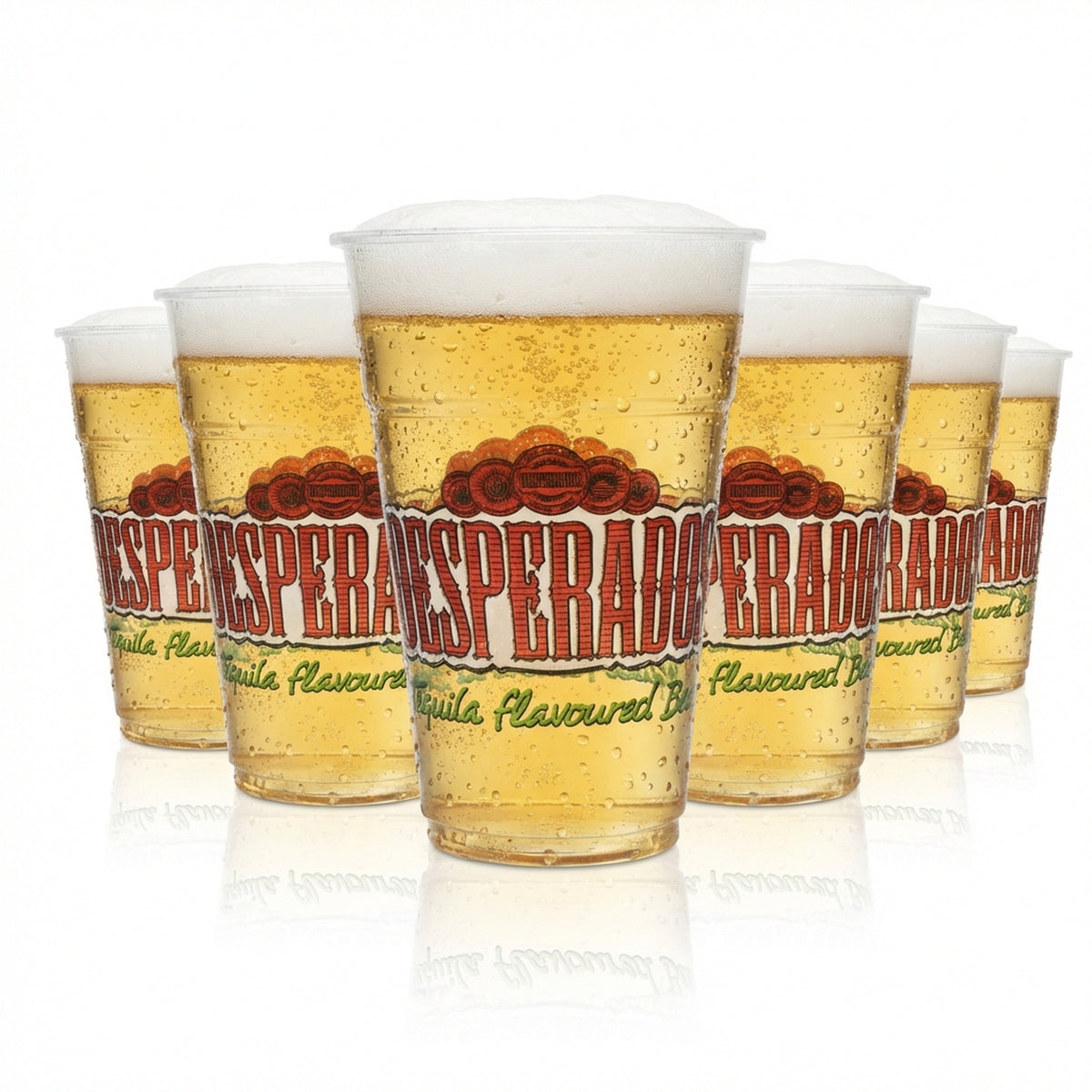 80x Desperados Bier Becher 0,4l Einweg