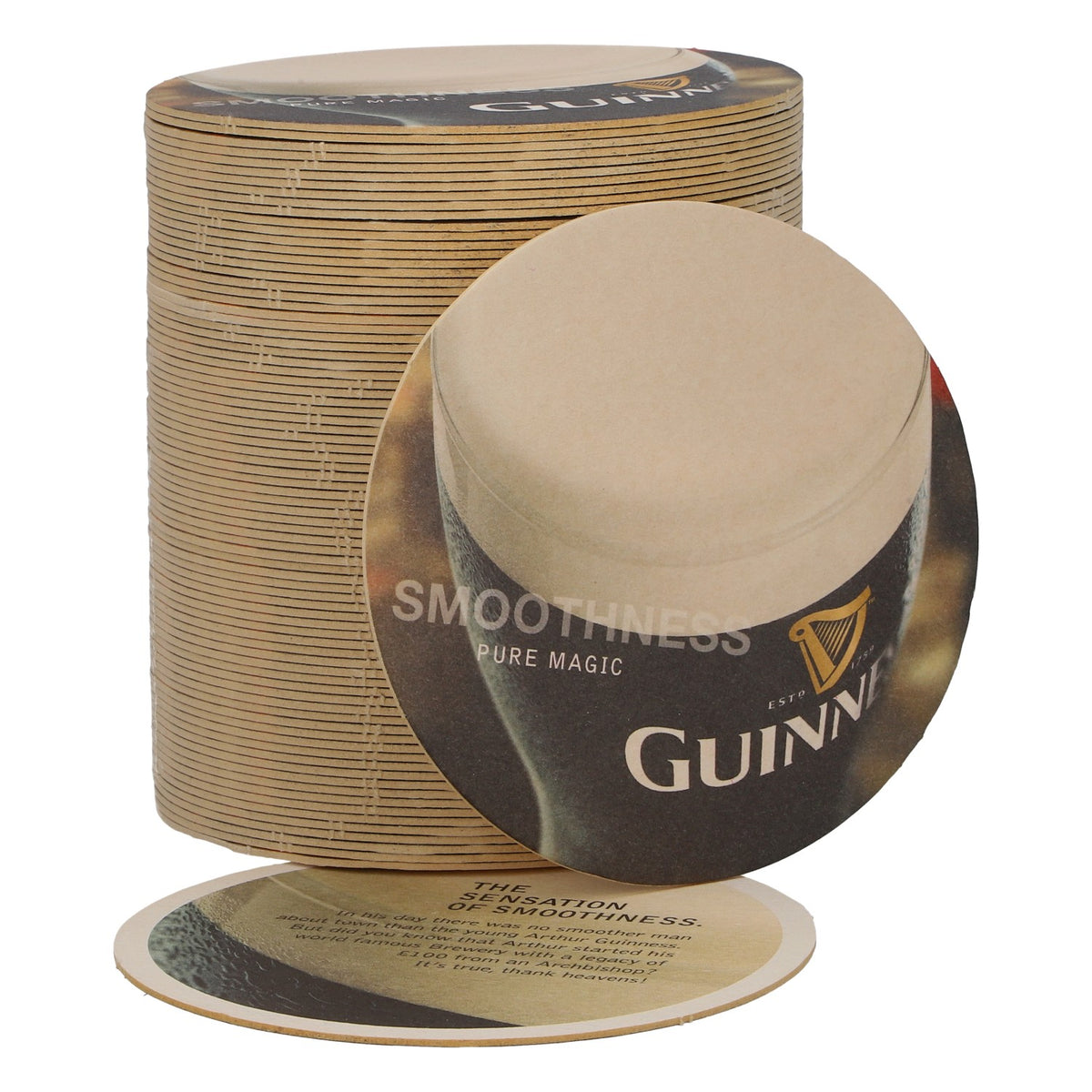 80x Guinness Bierdeckel Ø 10,5 cm "Smoothness"