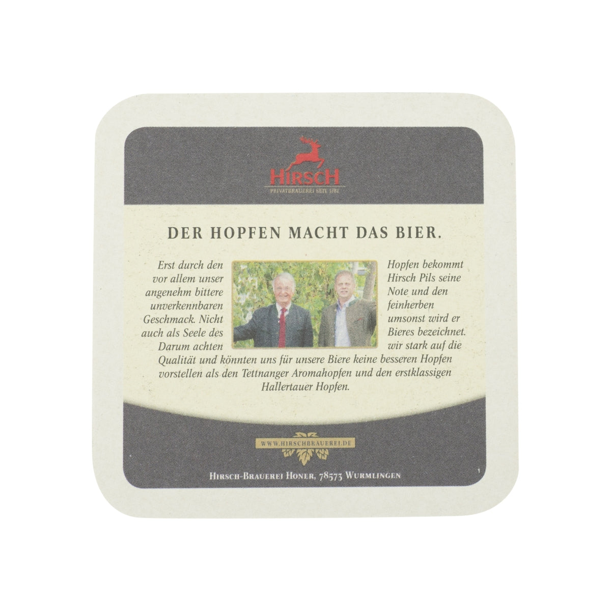 80x Hirschbräu Bier Bierdeckel 10x10cm Untersetzer Gläser Gastro Glas Becher Bar – Ansicht 2