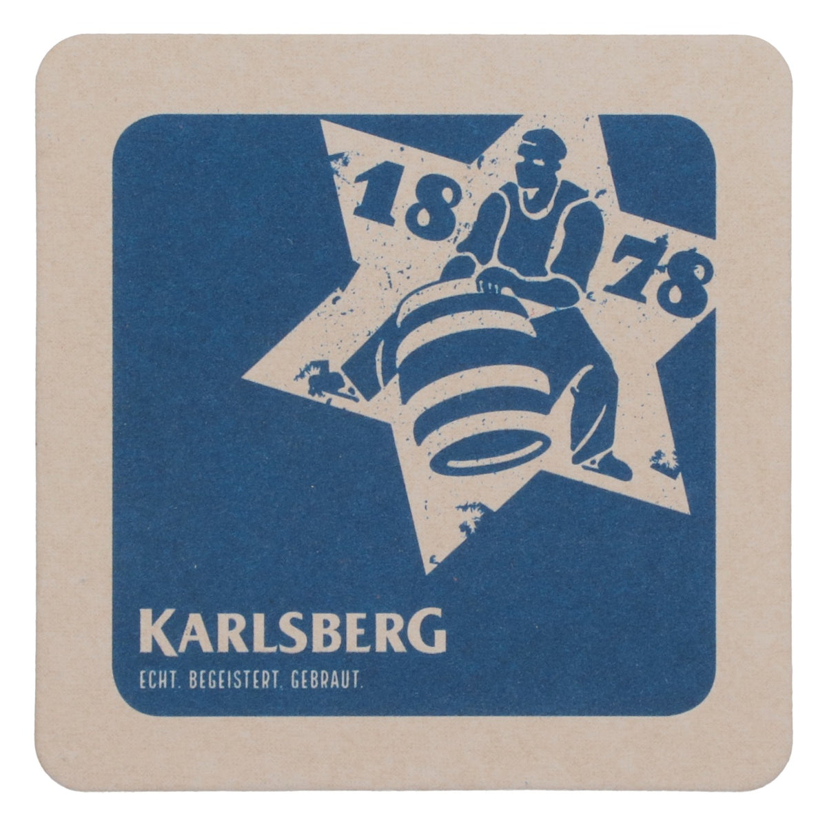80x Karlsberg Bier Bierdeckel Untersetzer Glasuntersetzer Barzubehör Burg Blaues Logo – Ansicht 4
