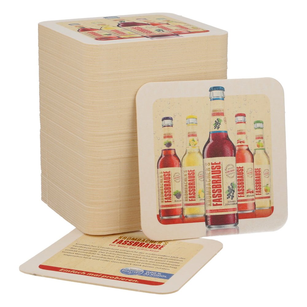 80x Krombacher Bier Bierdeckel Untersetzer Glasuntersetzer Barzubehör Fassbrause "EmP"